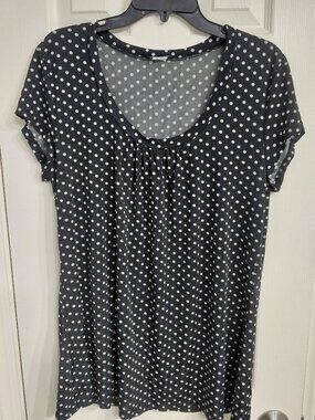 Black and White Polka Dot Blouse